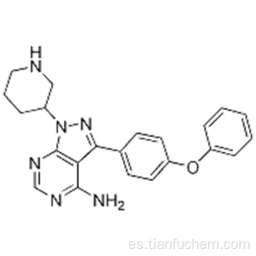 3- (4-Phenoxy-phenyl) -1-piperidin-3-il-1H-pyrazolo [3,4-d] pyriMidin-4-ylaMine CAS 1022150-12-4